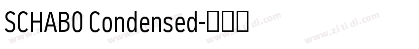 SCHAB0 Condensed字体转换